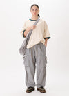 Contrast-rib Cropped Tee