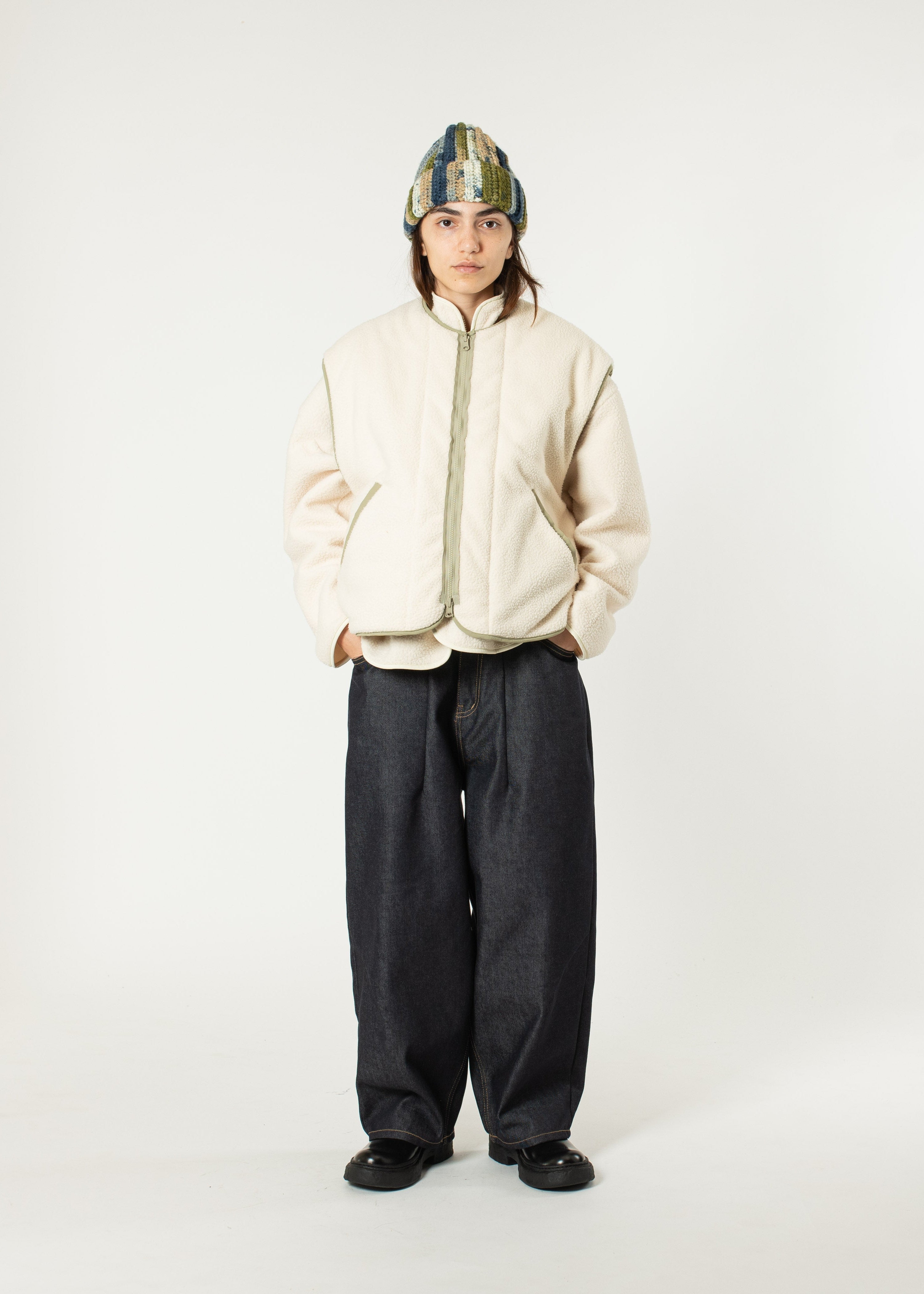 Reversible Nylon/Fleece Vest – Estudio Niksen