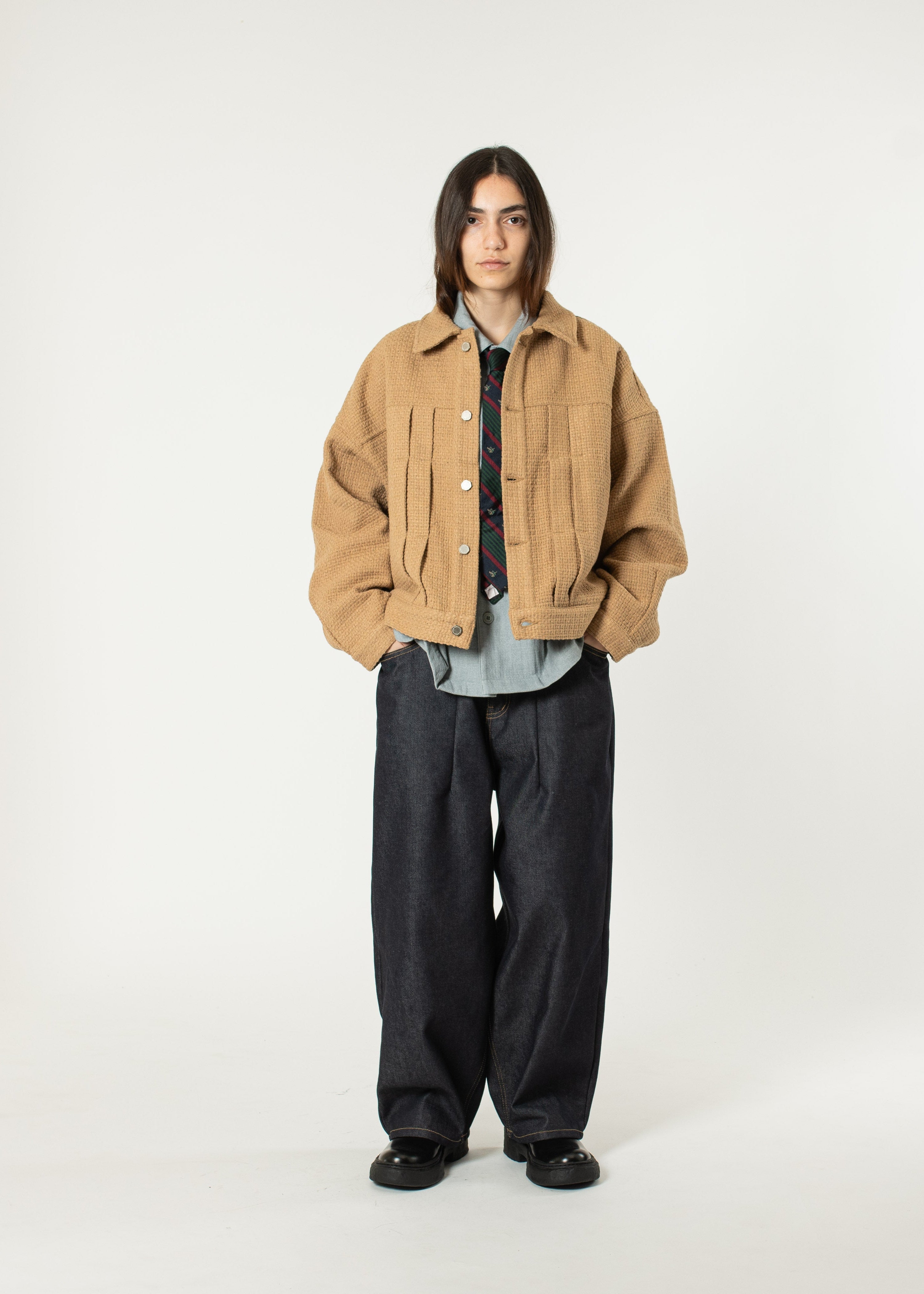 Pleated Boxy Jacket – Estudio Niksen