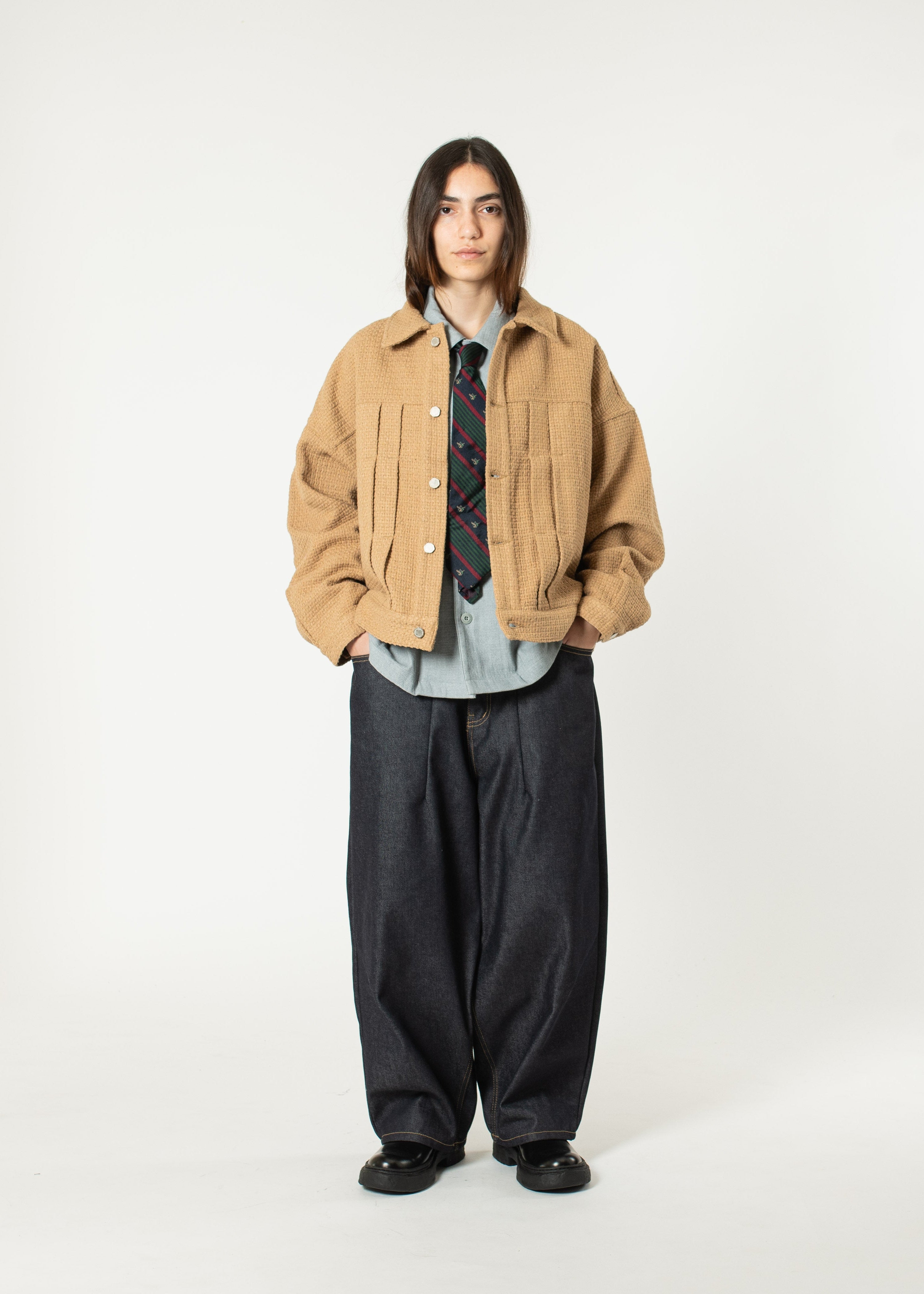 Pleated Boxy Jacket – Estudio Niksen