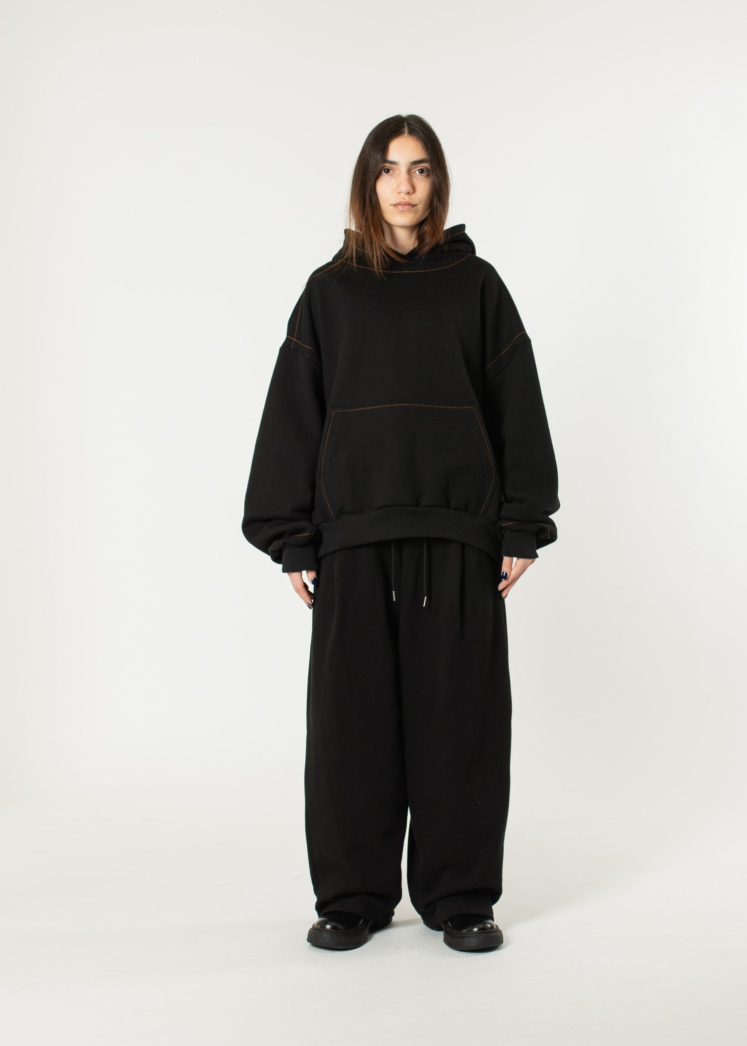 Pleated Wide Joggers