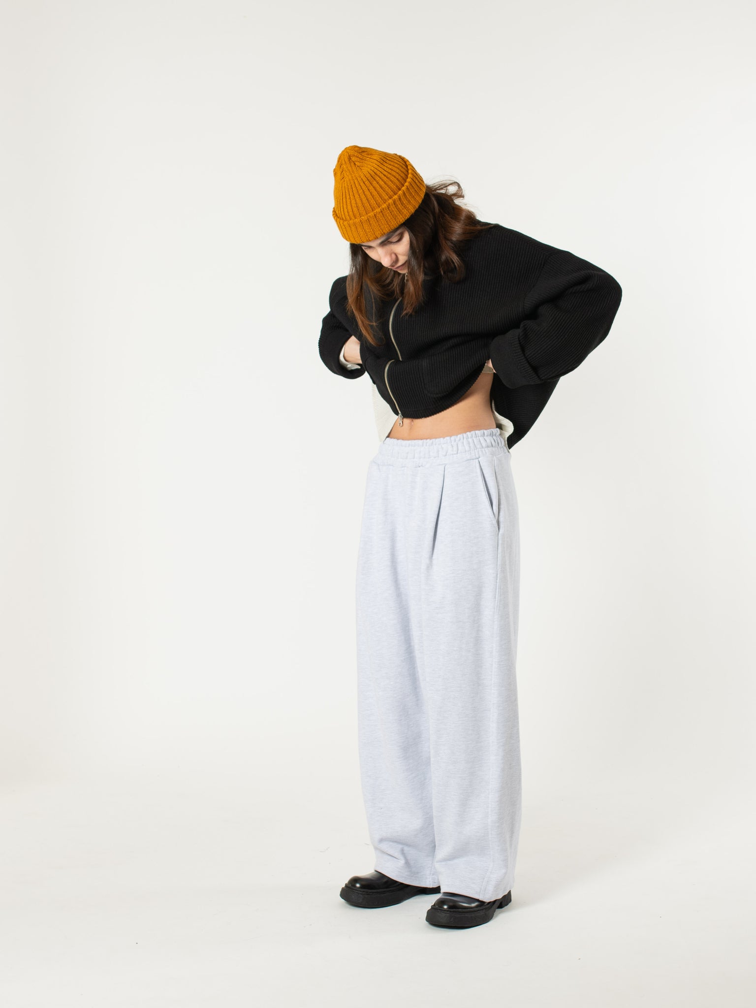 Pleated Wide Joggers