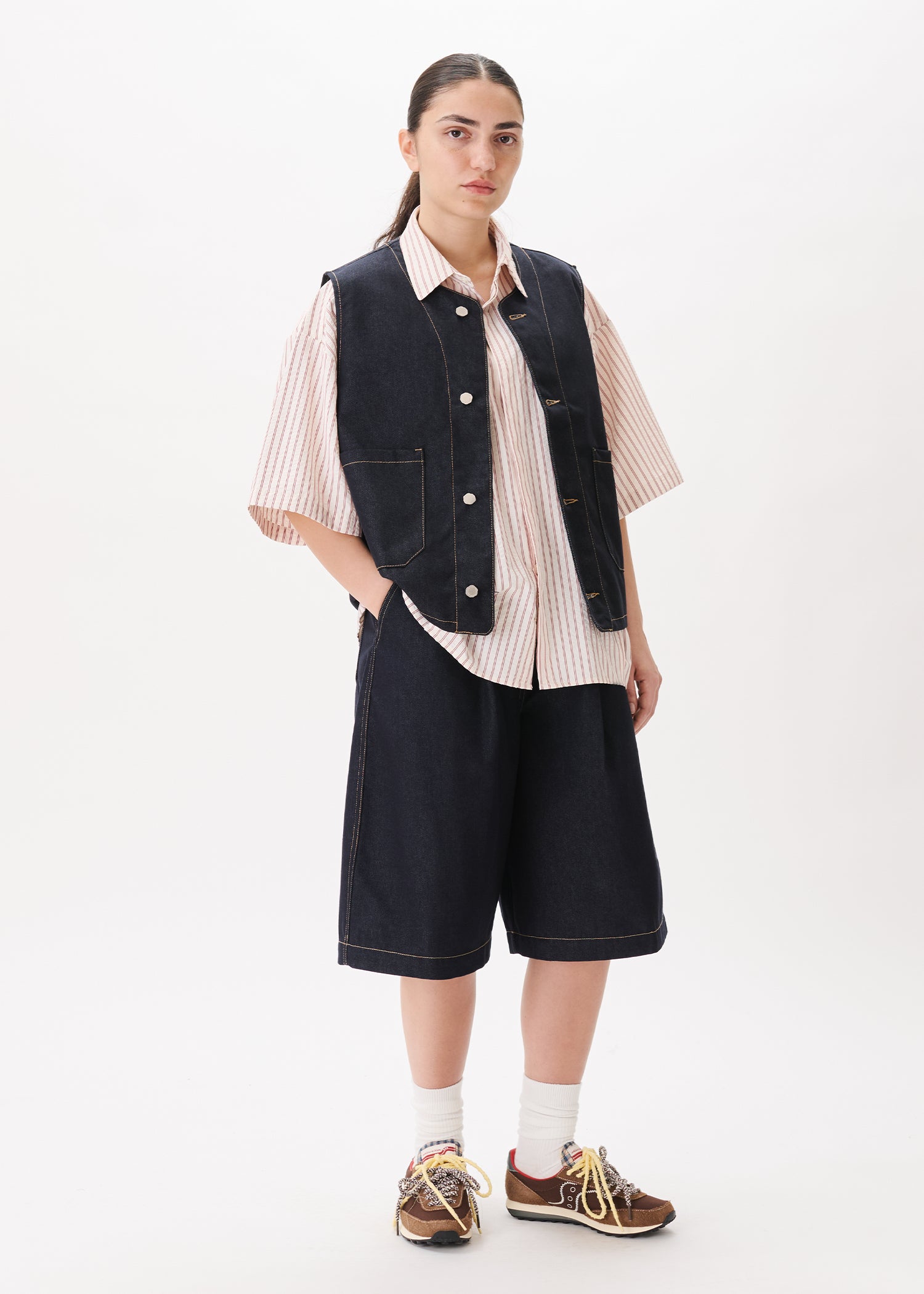 Shortsleeve Pleated Shirt