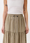 Tiered Checkered Skirt