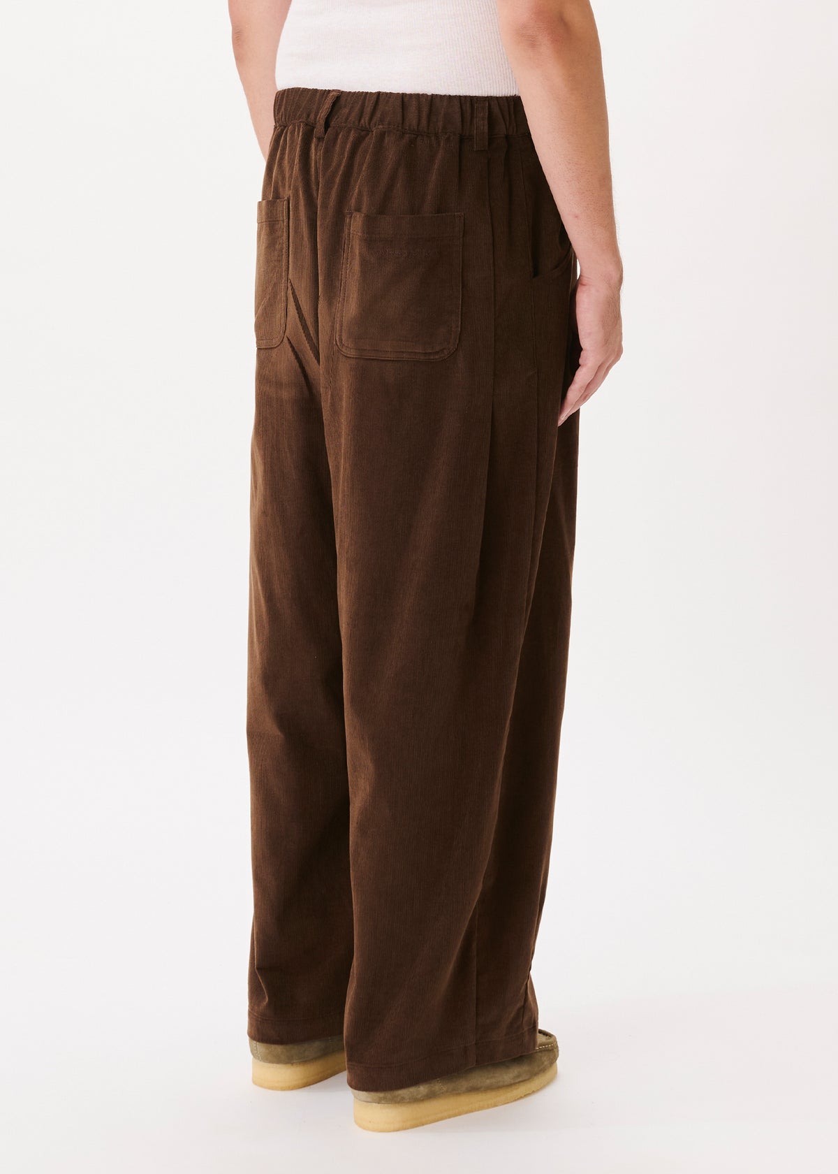 Back Pleat Corduroy Pants
