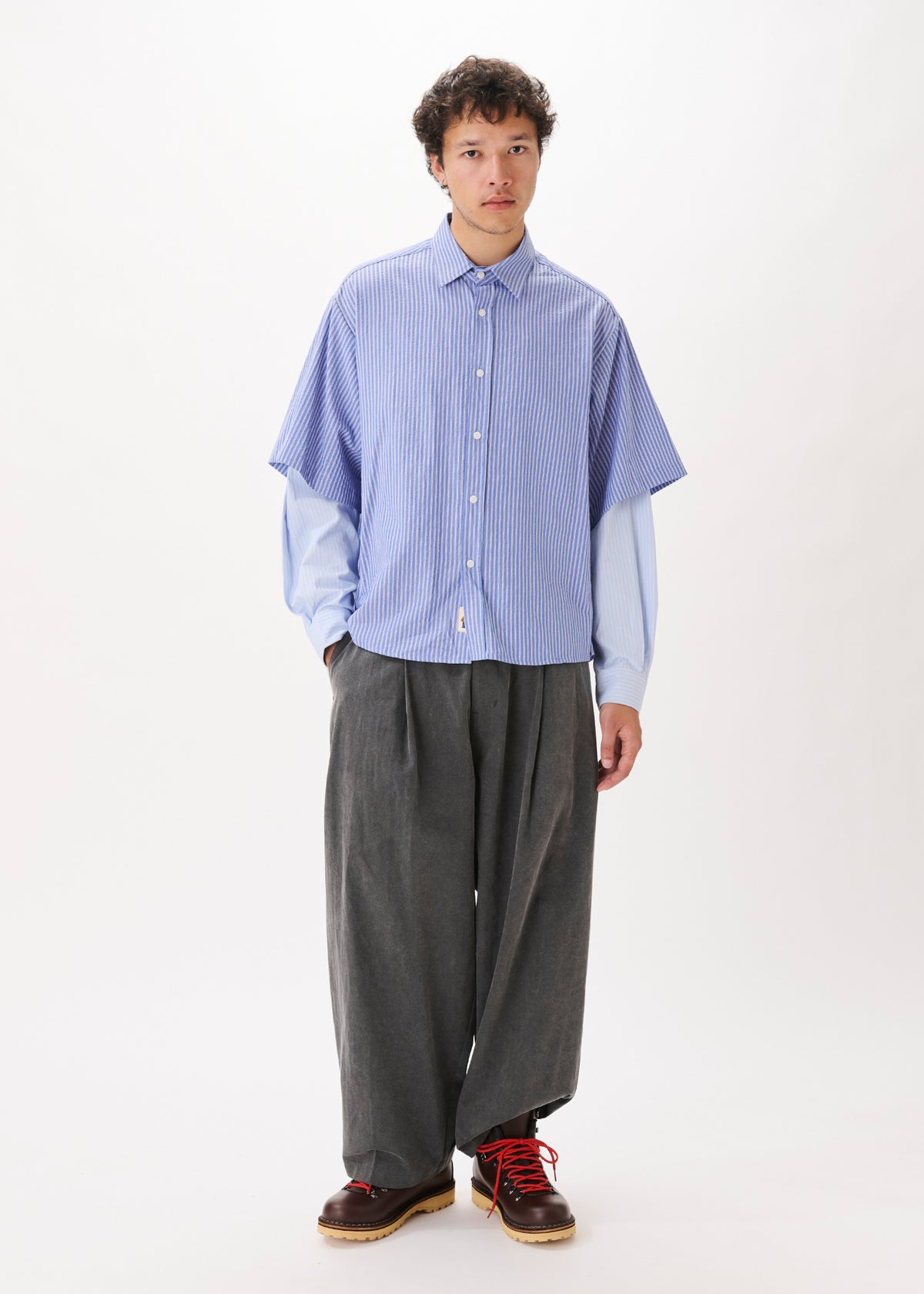 Button Up Layered Shirt