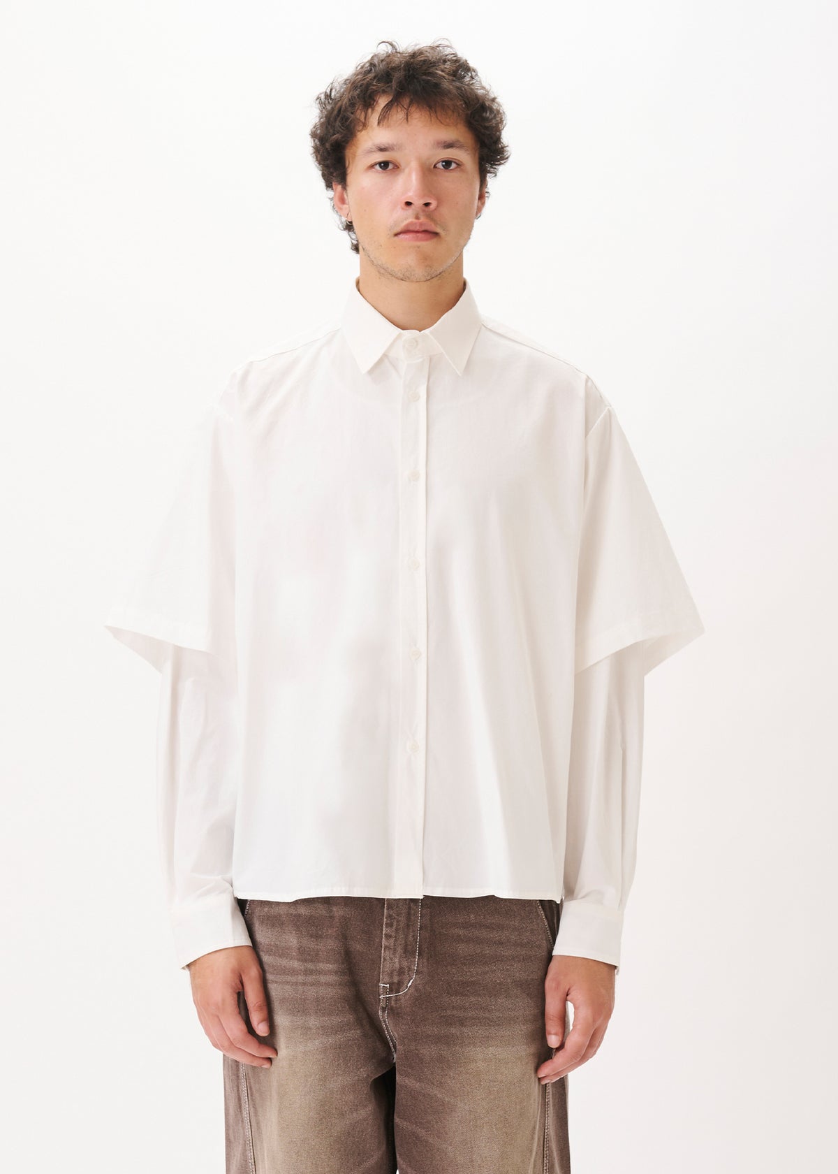 Button Up Layered Shirt