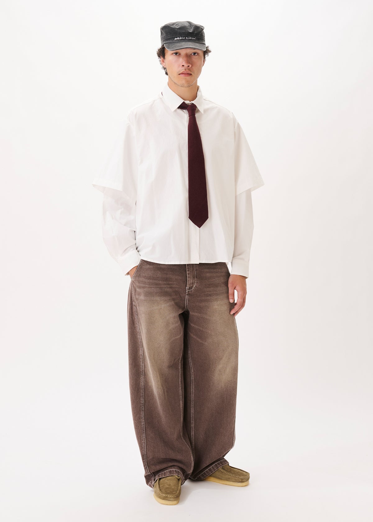 Button Up Layered Shirt
