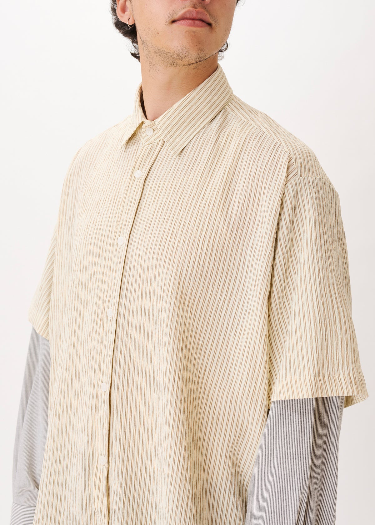 Button Up Layered Shirt