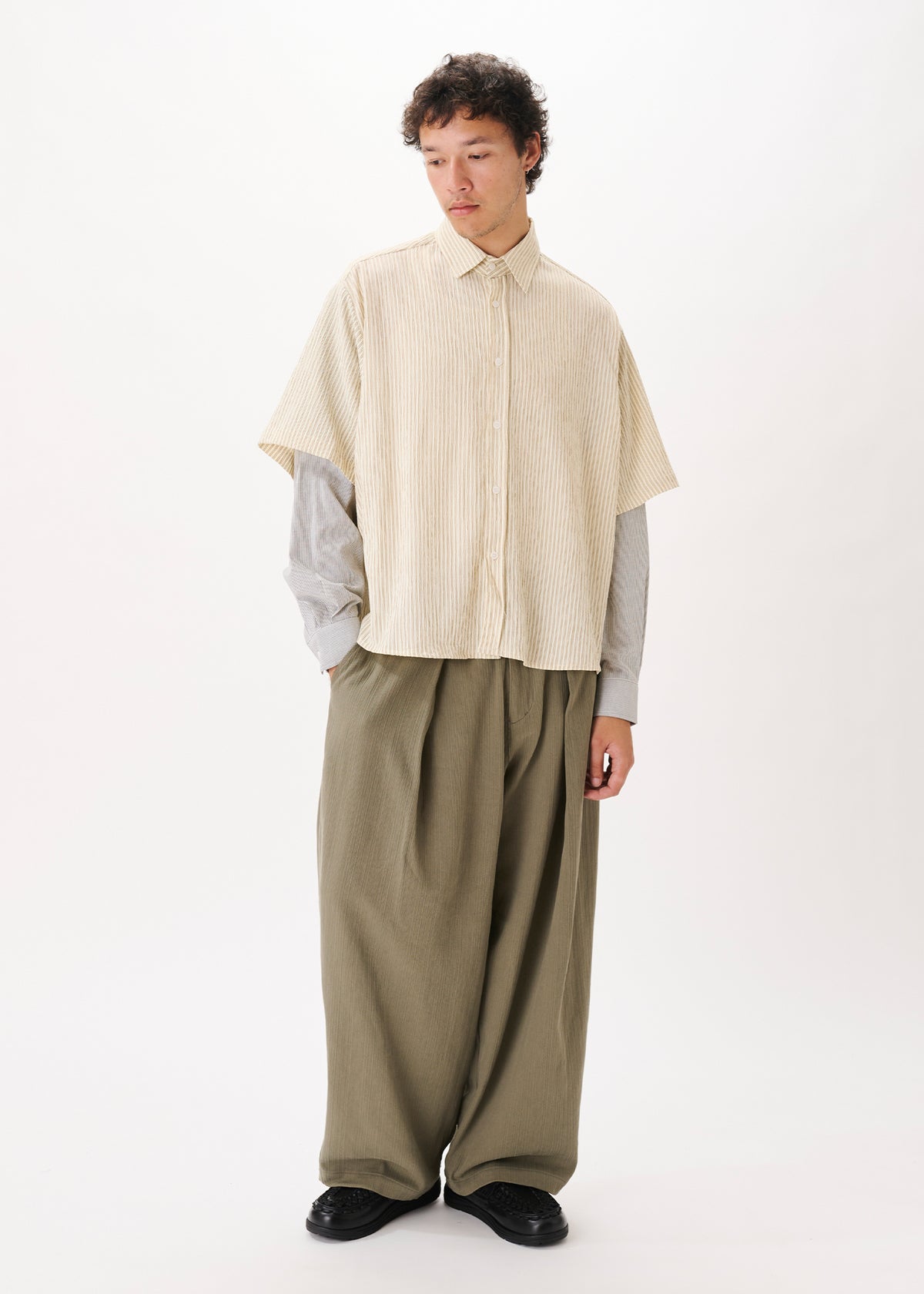 Button Up Layered Shirt