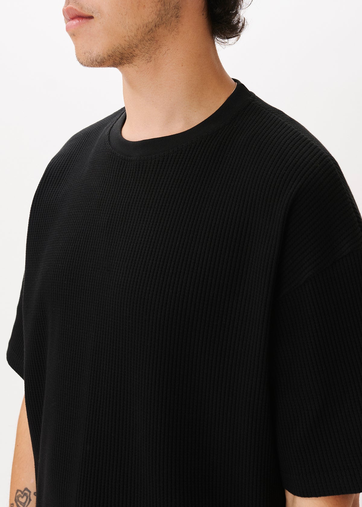 Cropped Waffle Tee