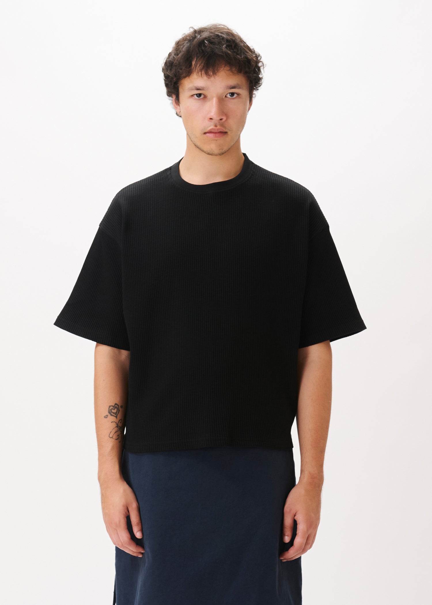 Cropped Waffle Tee