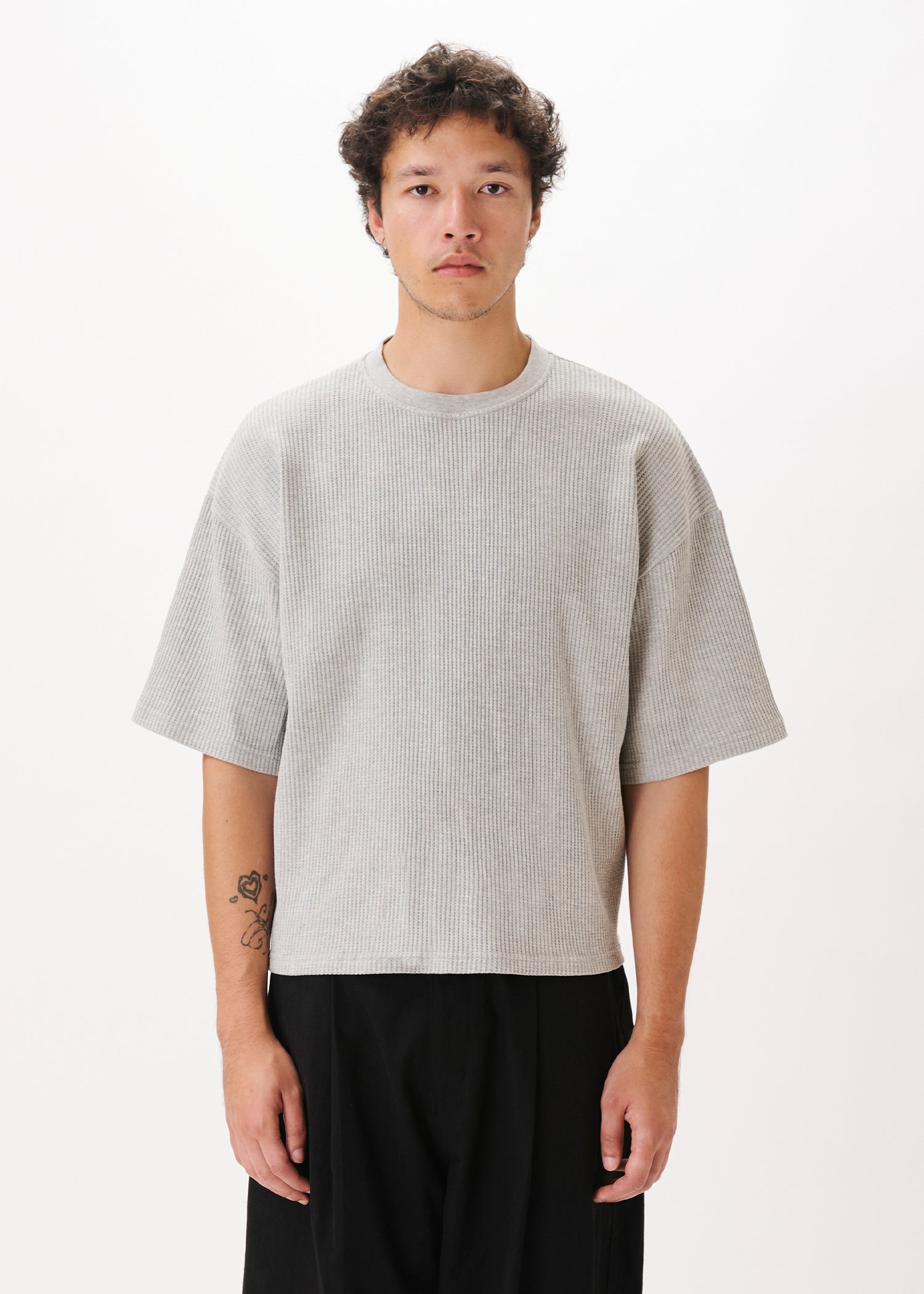 Cropped Waffle Tee