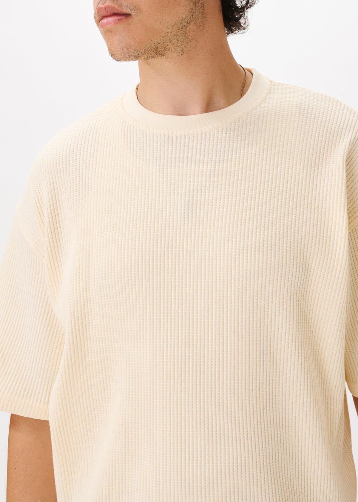 Cropped Waffle Tee