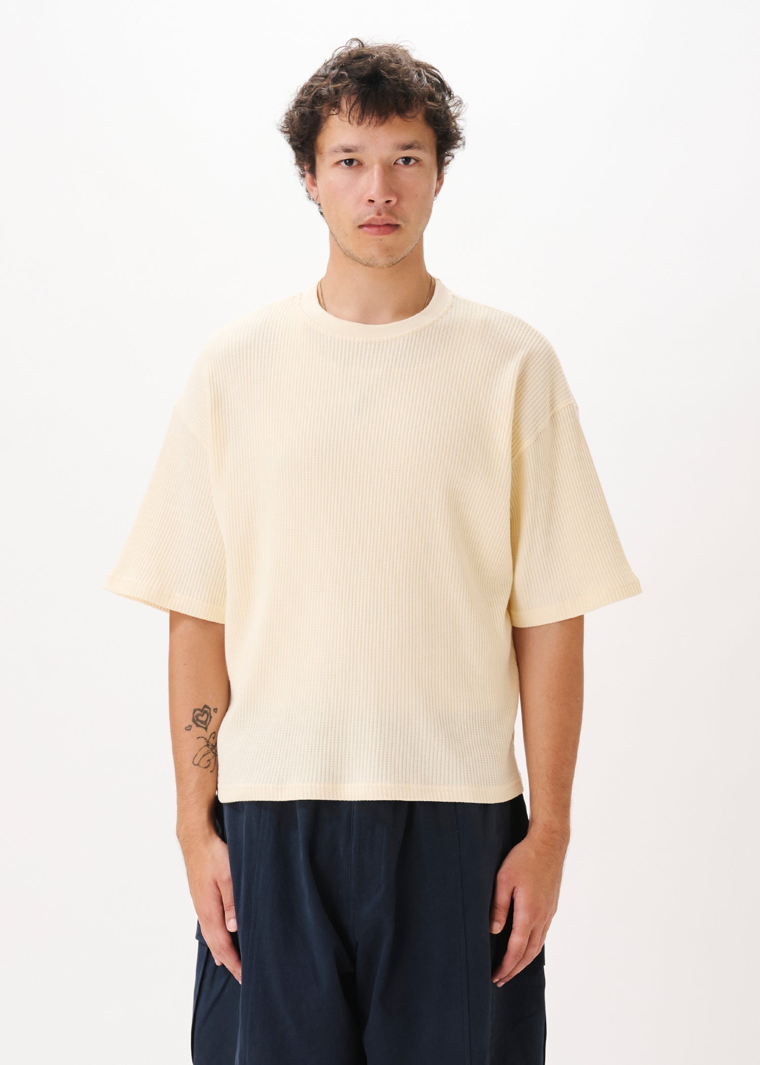 Cropped Waffle Tee