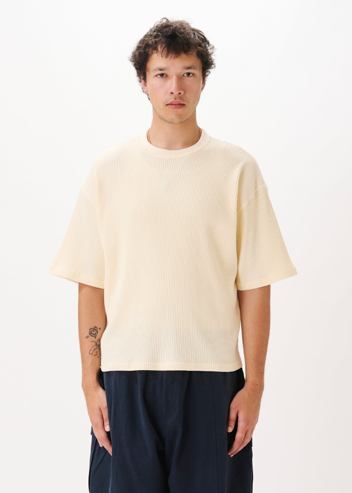 Cropped Waffle Tee