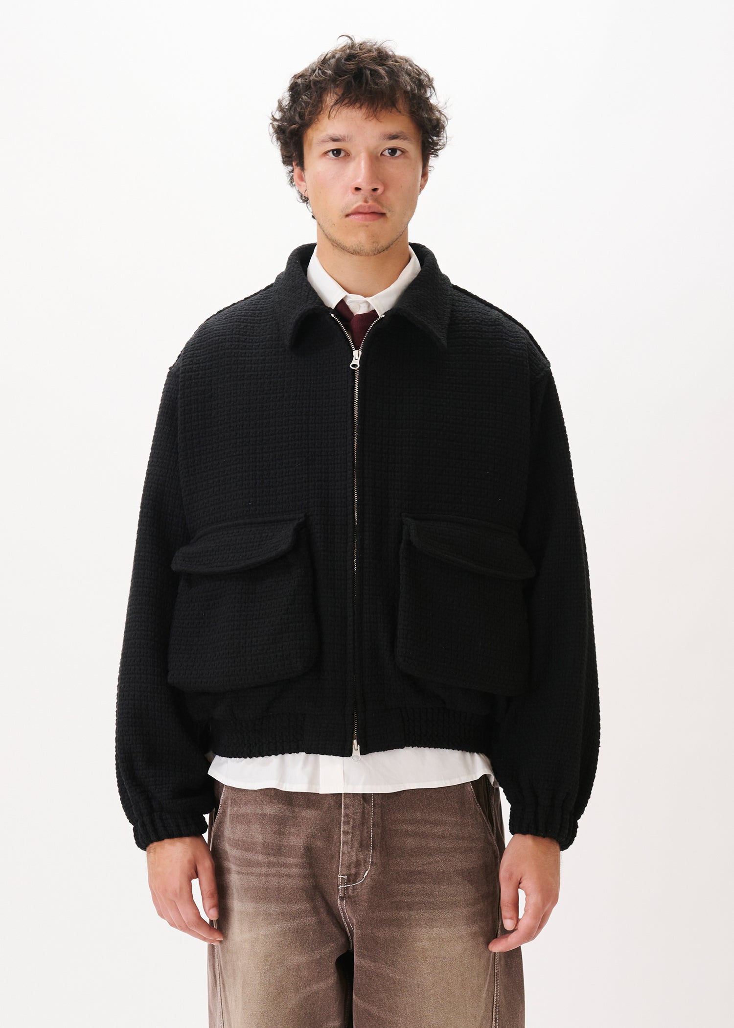 Tweed Bomber Jacket