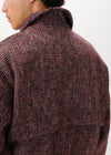 Blouson bomber en tweed