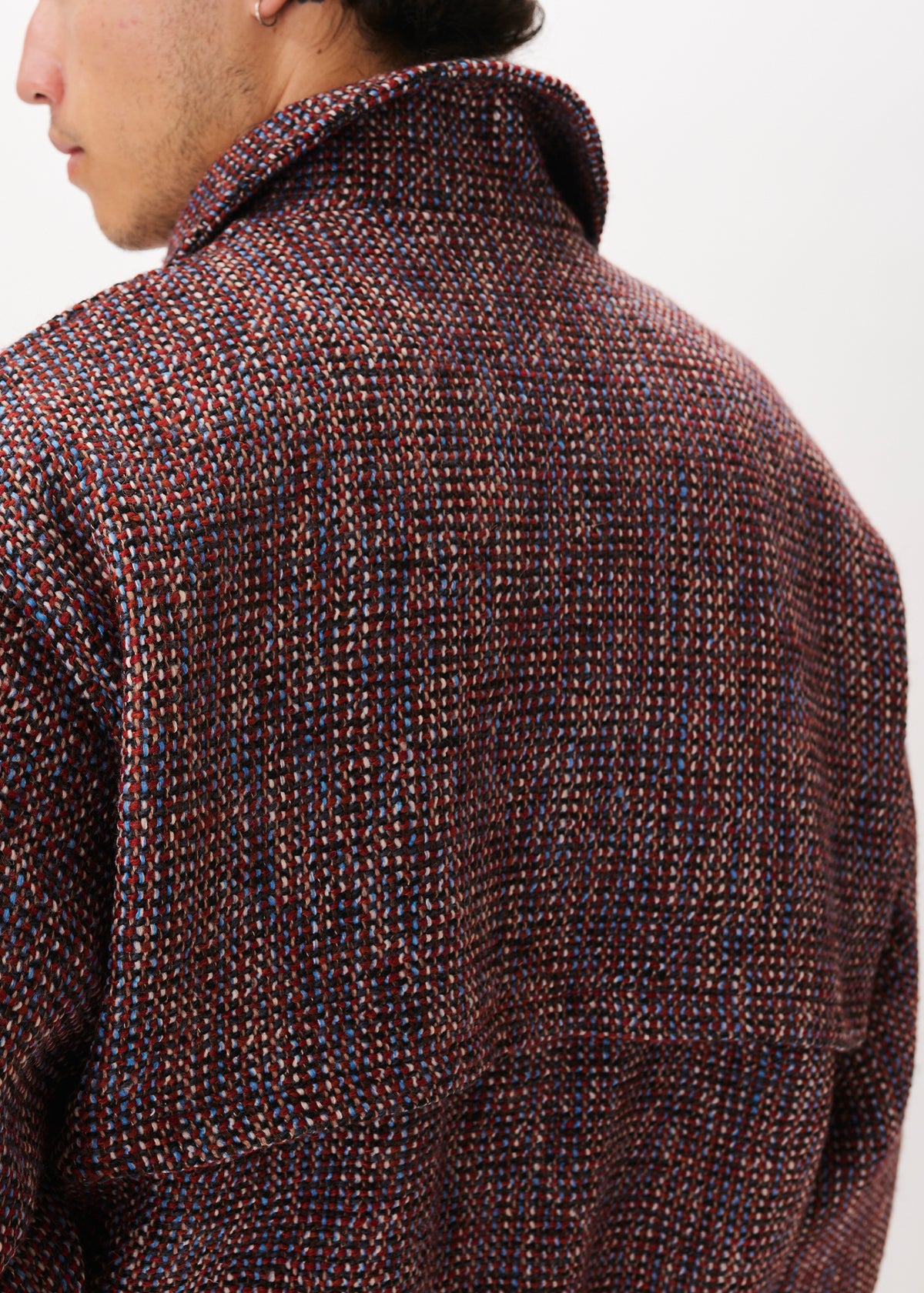 Blouson bomber en tweed