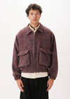 Blouson bomber en tweed