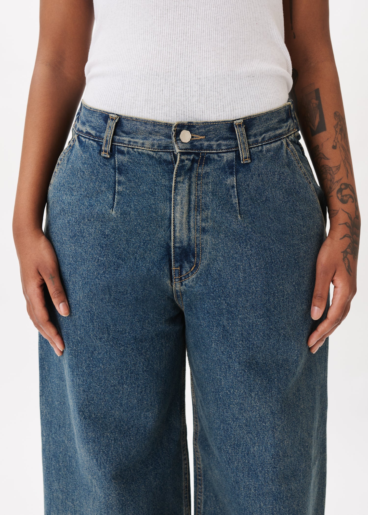 DENIMS 12inch アナログレコード A.PRESSE - アプレッセ 2026 STYLE1 Vintage Denim Logger Pants