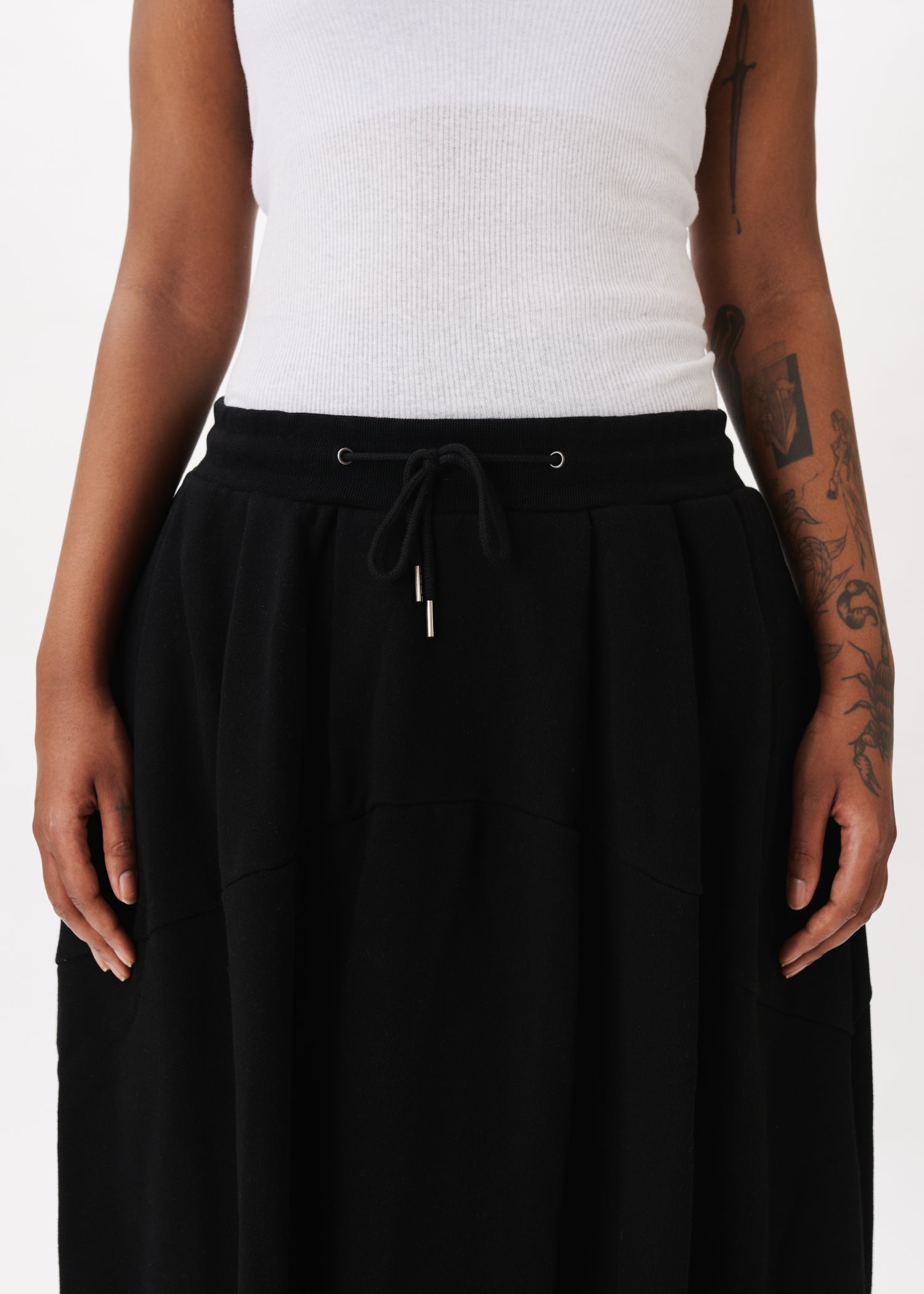 Pintuck Jogger Skirt