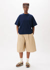 Shorts large à plis