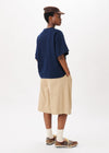 Shorts large à plis