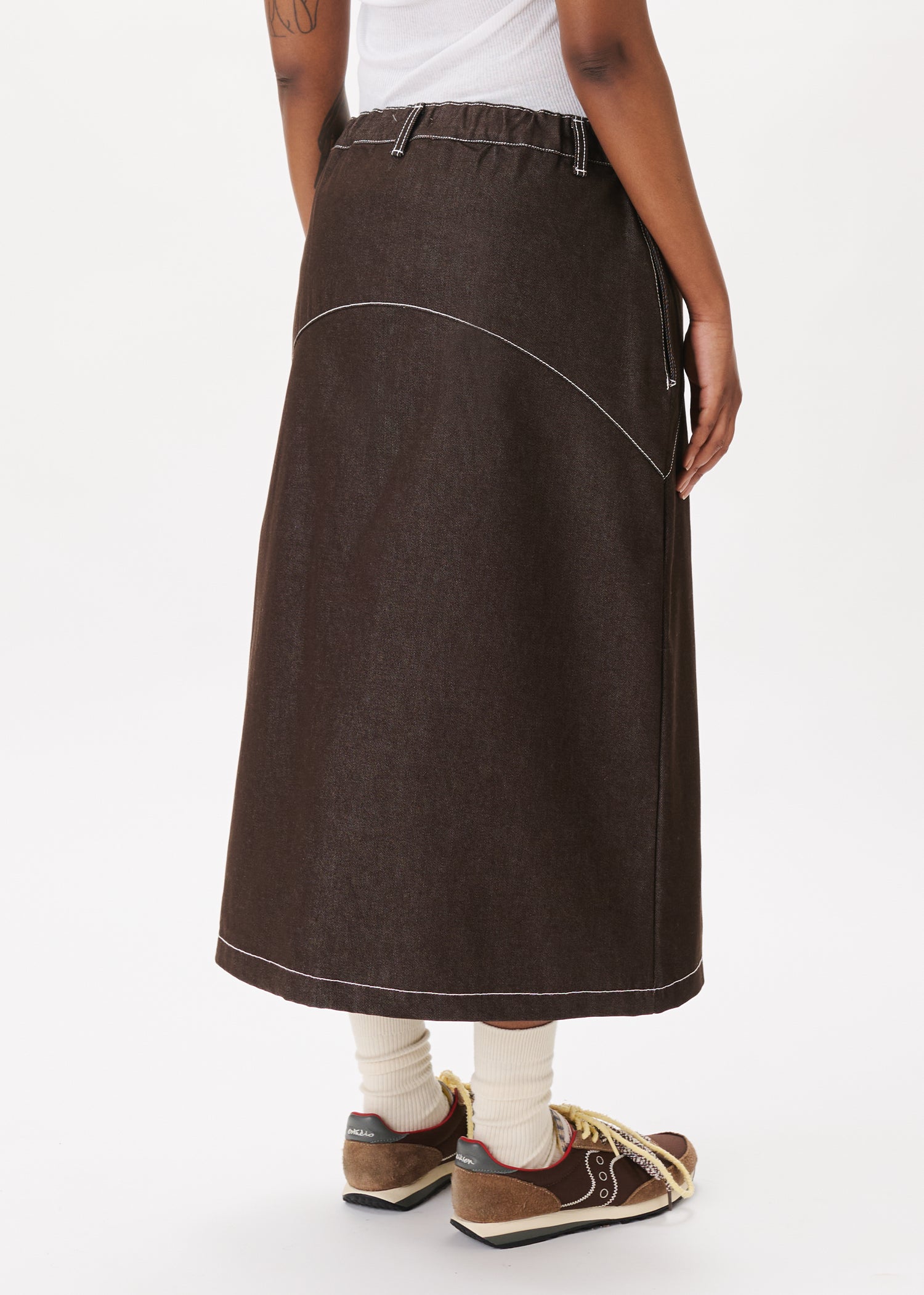 Raw Denim In-stitch Skirt