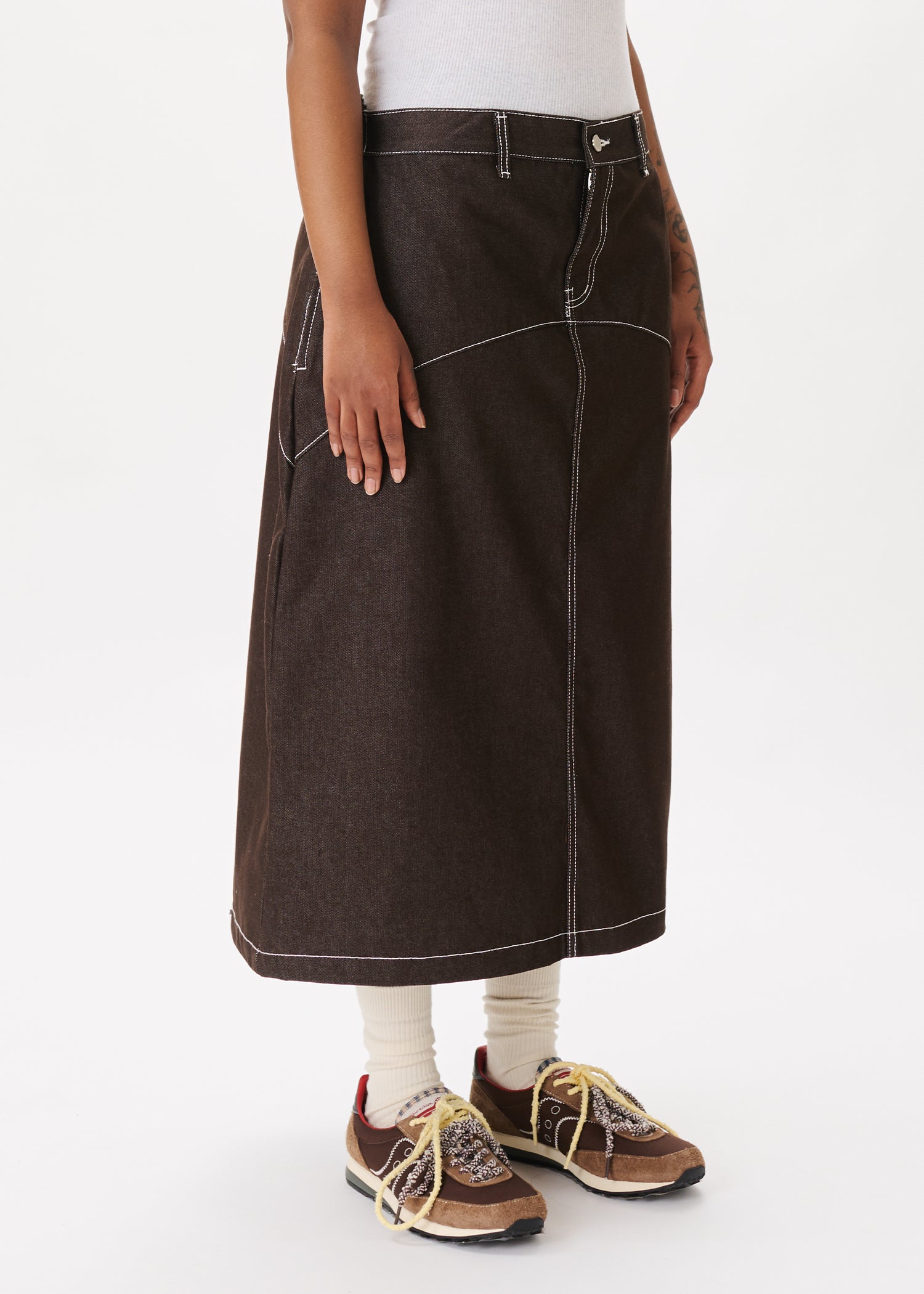 Raw Denim In-stitch Skirt