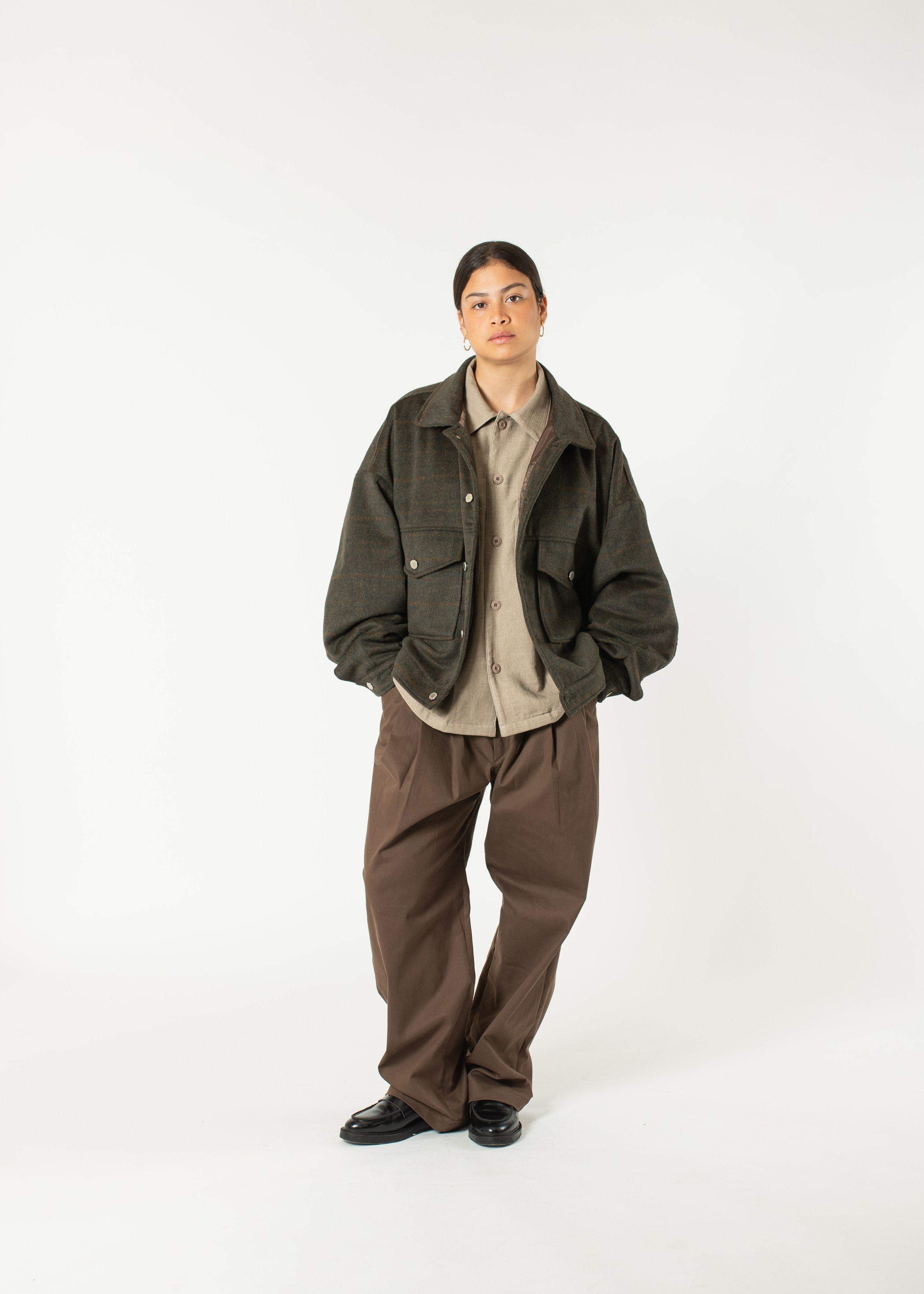 Wool Checkered Jacket – Estudio Niksen