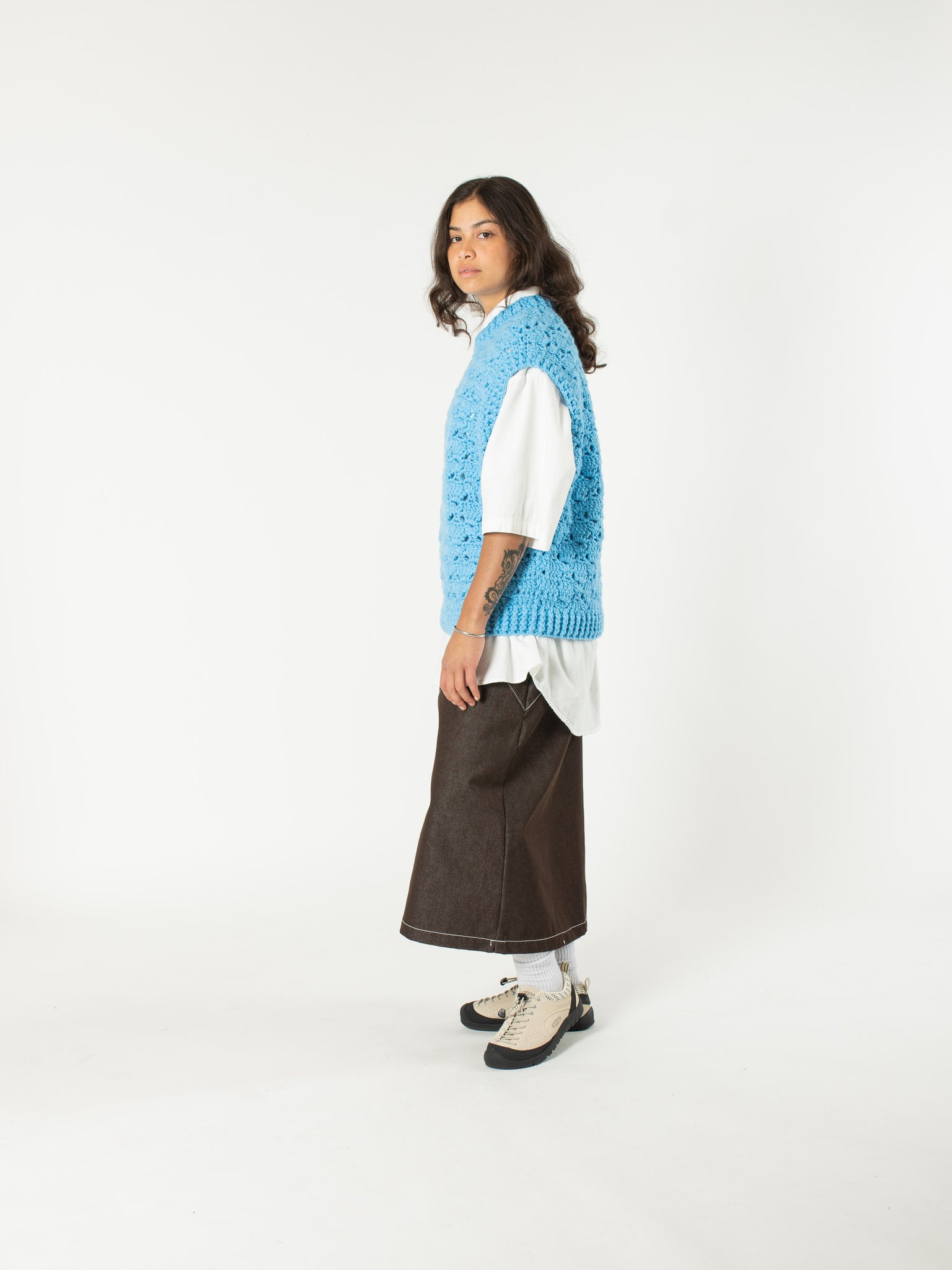 Heavy-gauge Crochet Vest