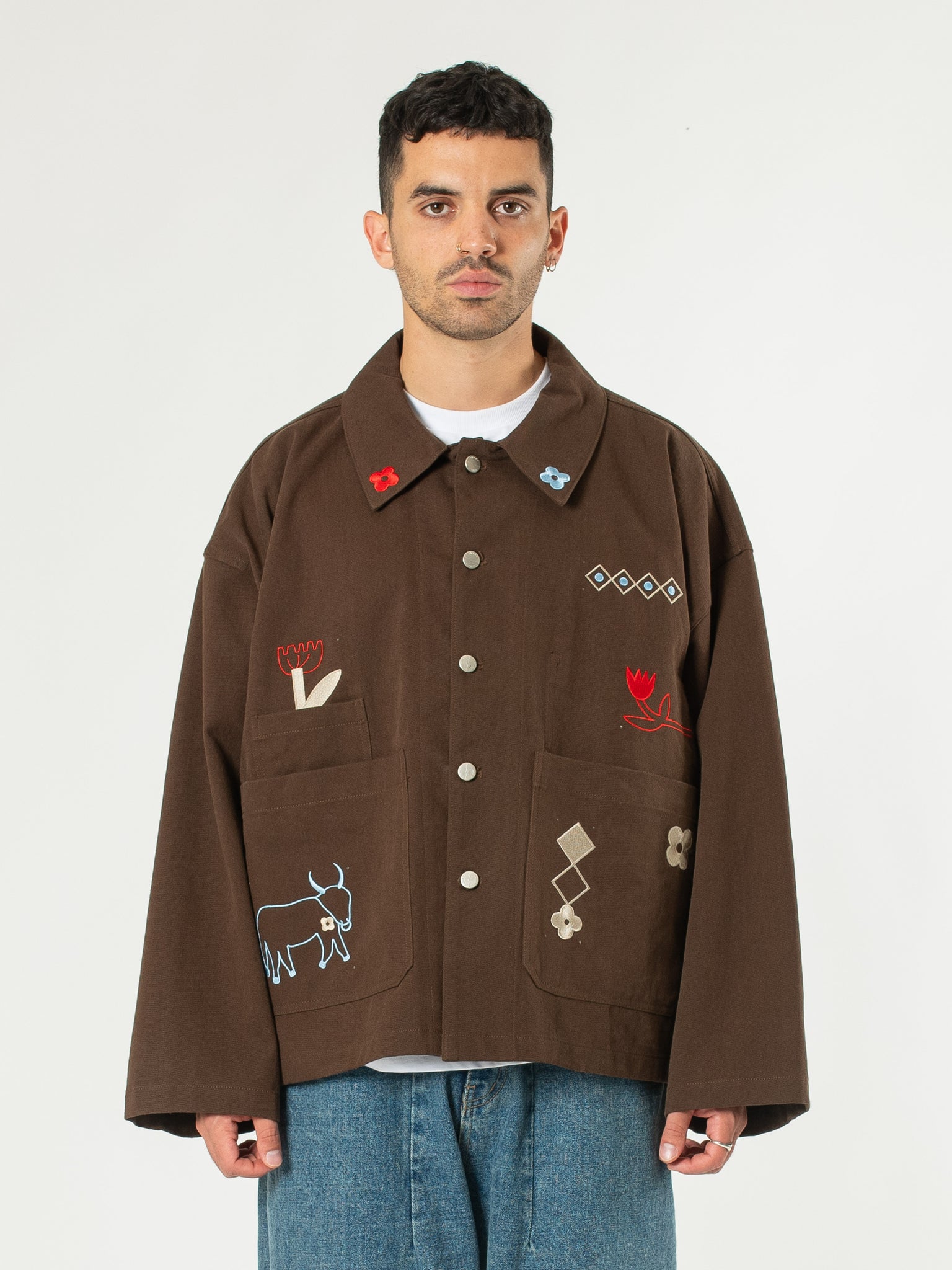 Embroidered Chore Jacket