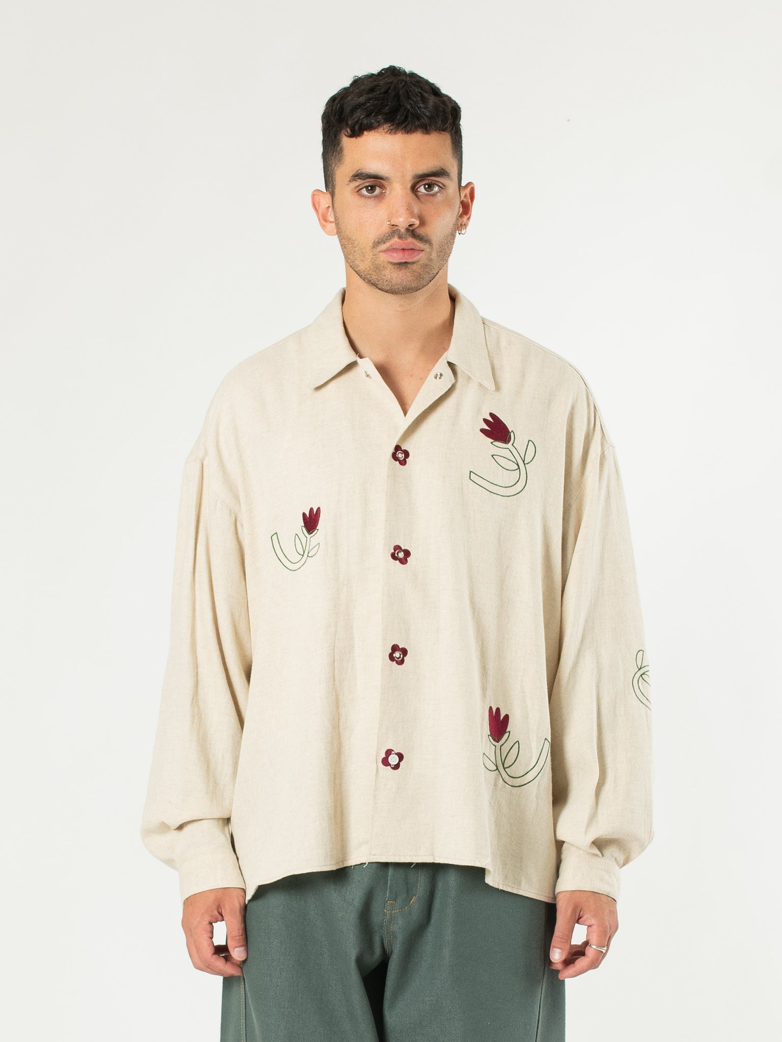 Embroidered Resort Shirt