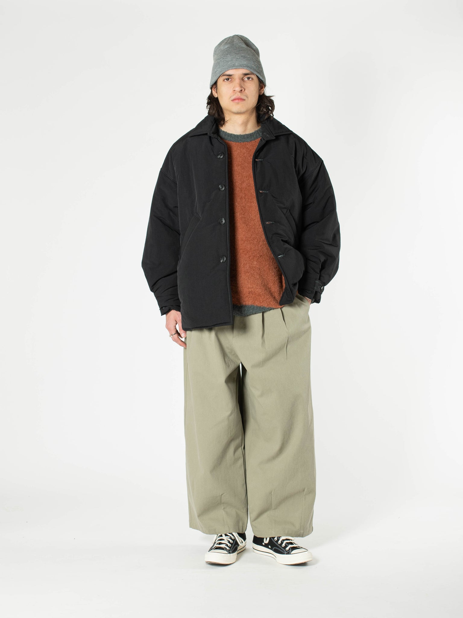 Pantalon large en coton