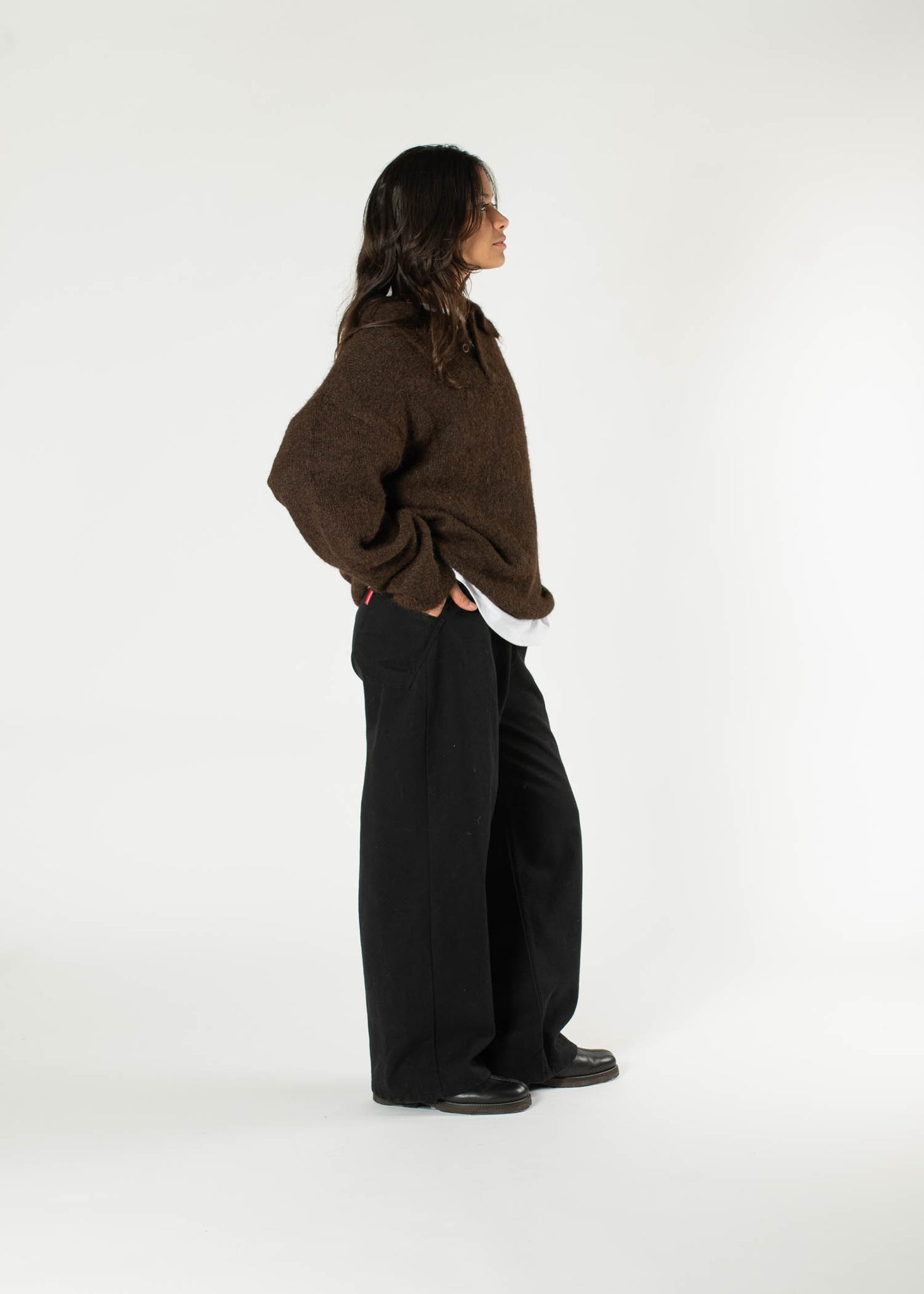 Twist-pocket Denim Trousers
