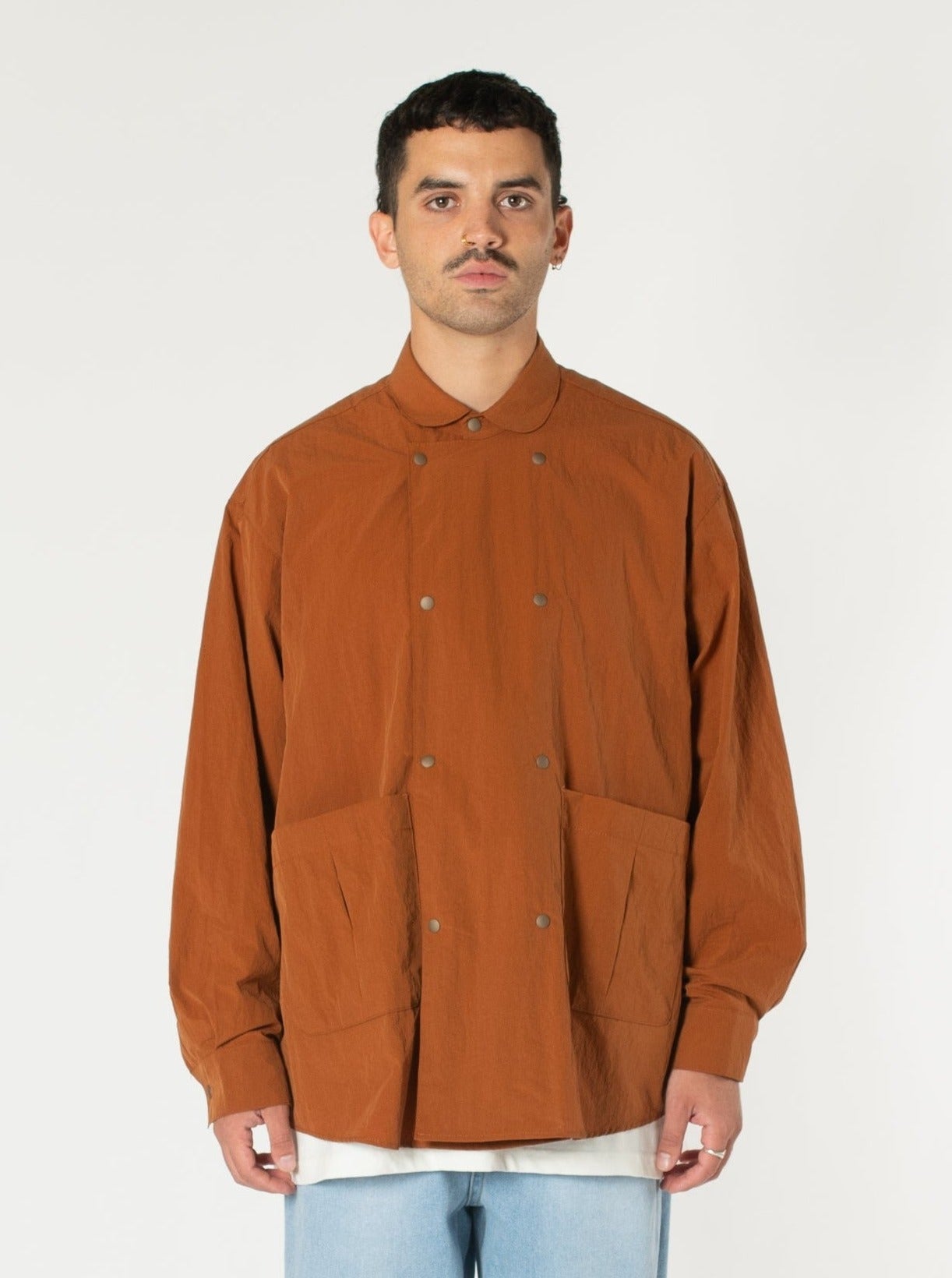 Double-breasted Pocket Shirt