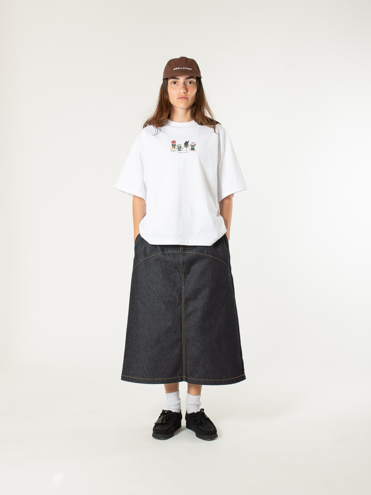 Raw Denim In-stitch Skirt