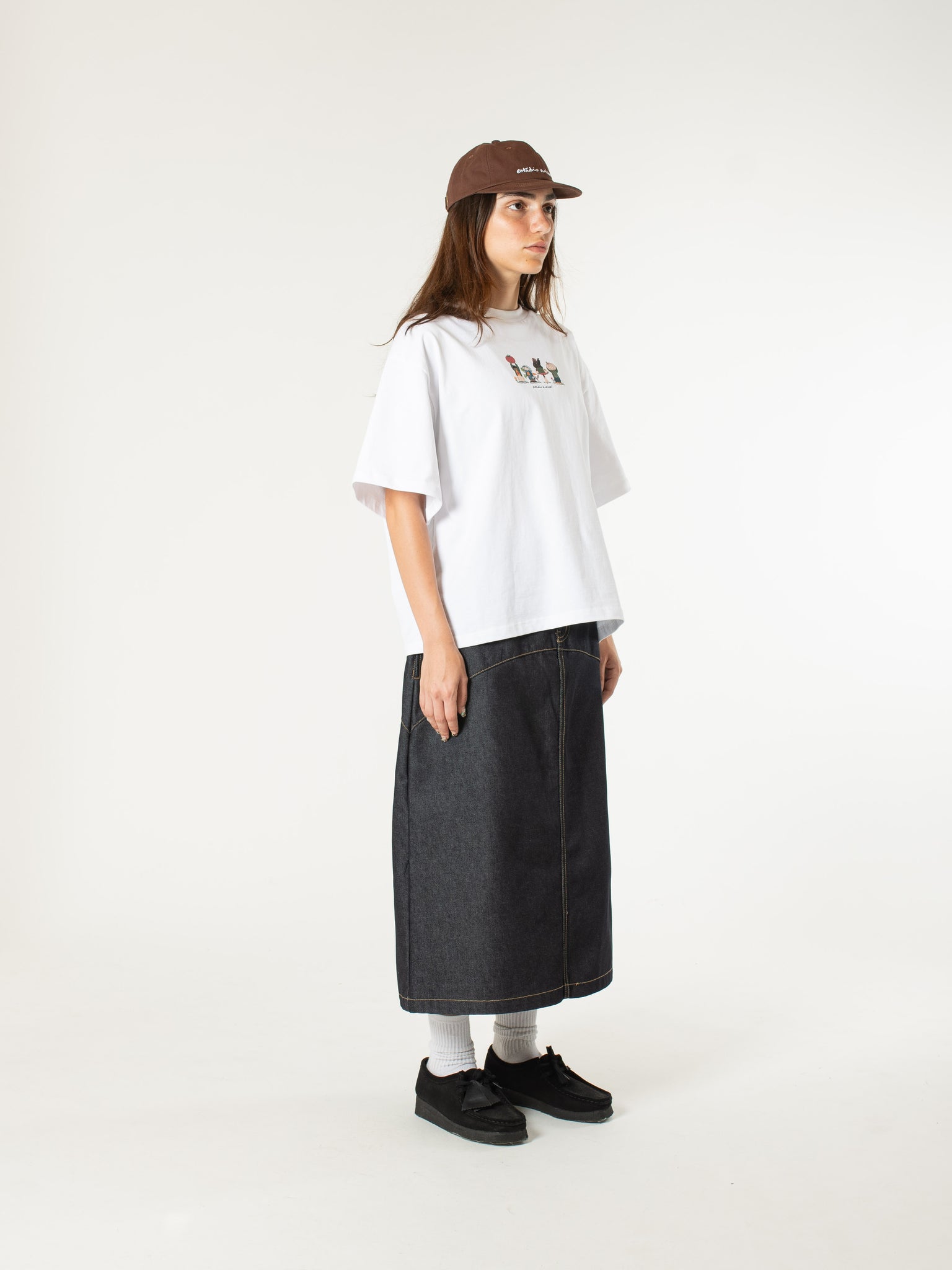 Raw Denim In-stitch Skirt