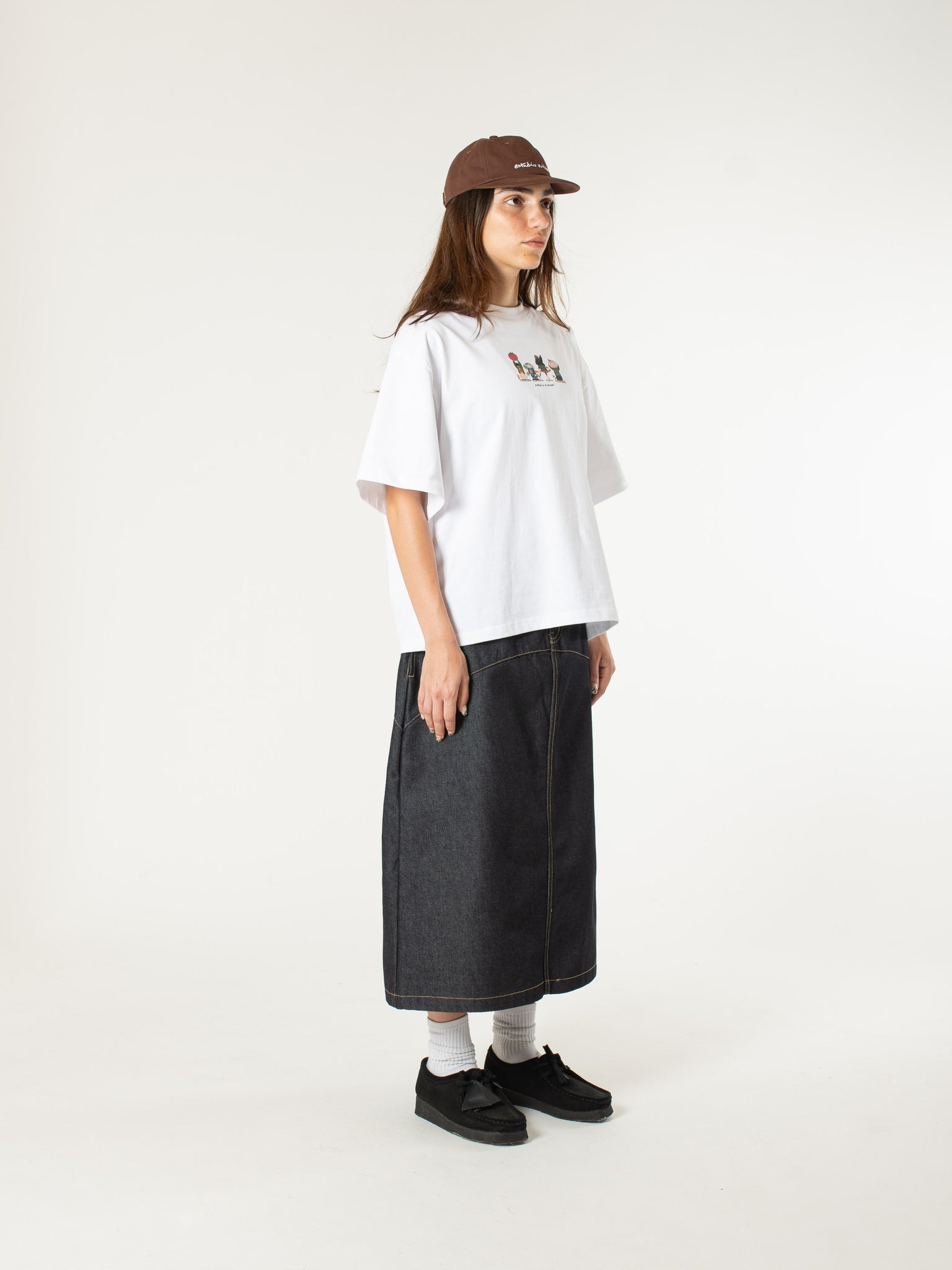 Raw Denim In-stitch Skirt