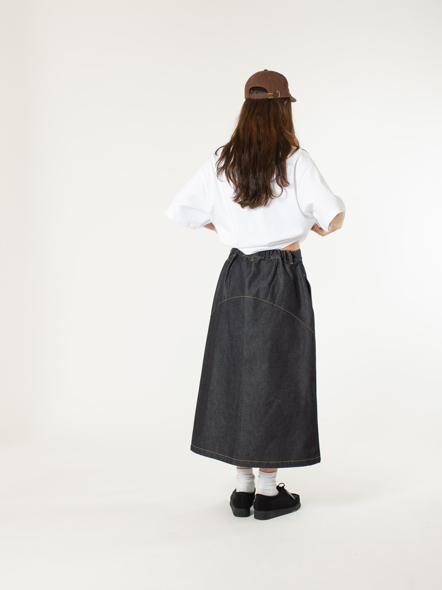 Raw Denim In-stitch Skirt