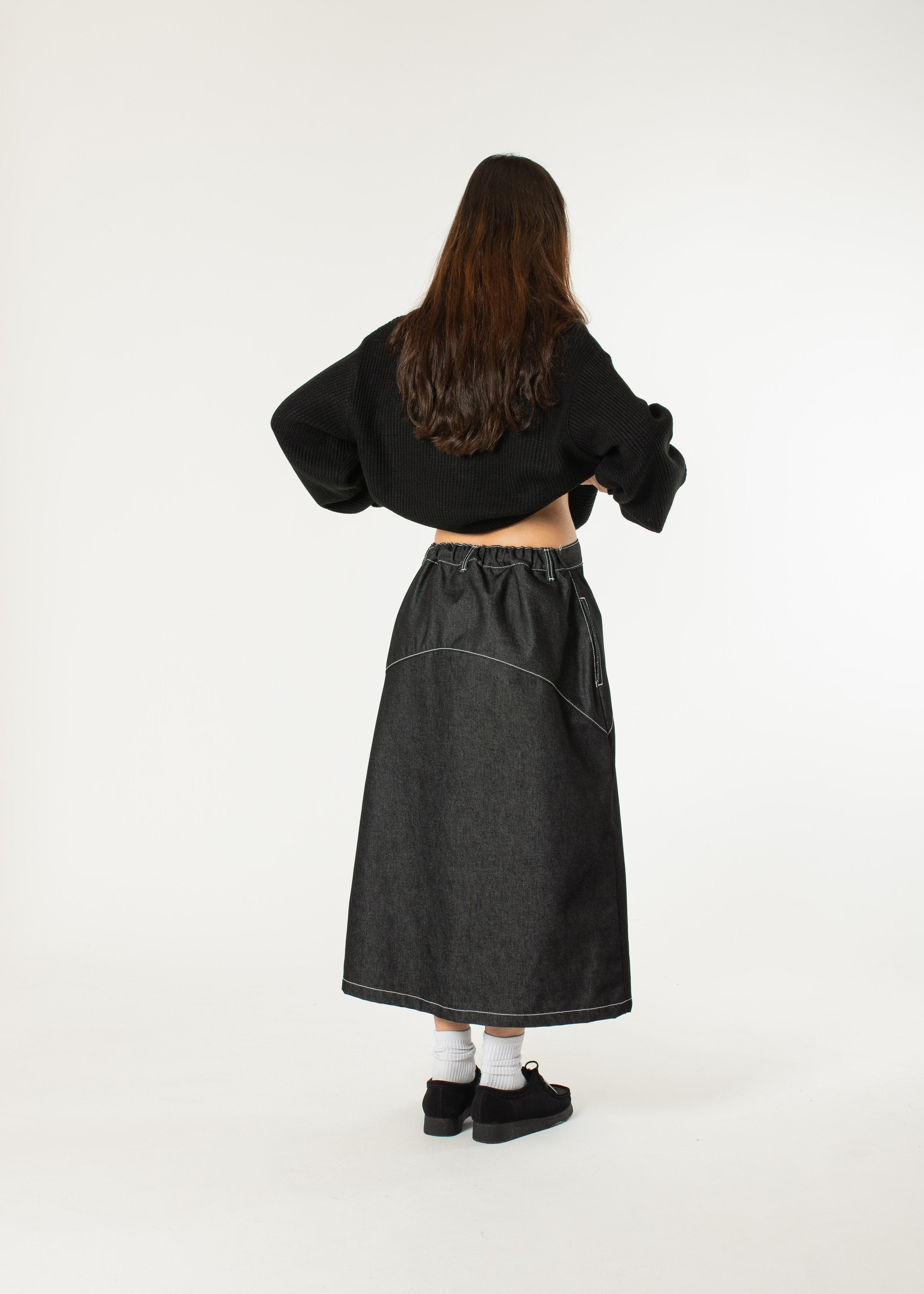 Raw Denim In-stitch Skirt – Estudio Niksen
