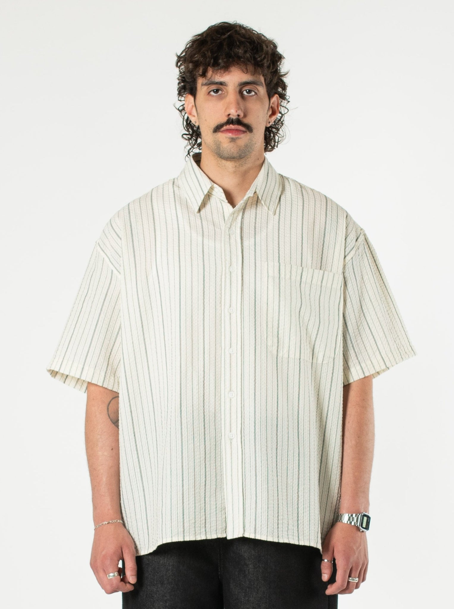 Textured Stripe Shirt