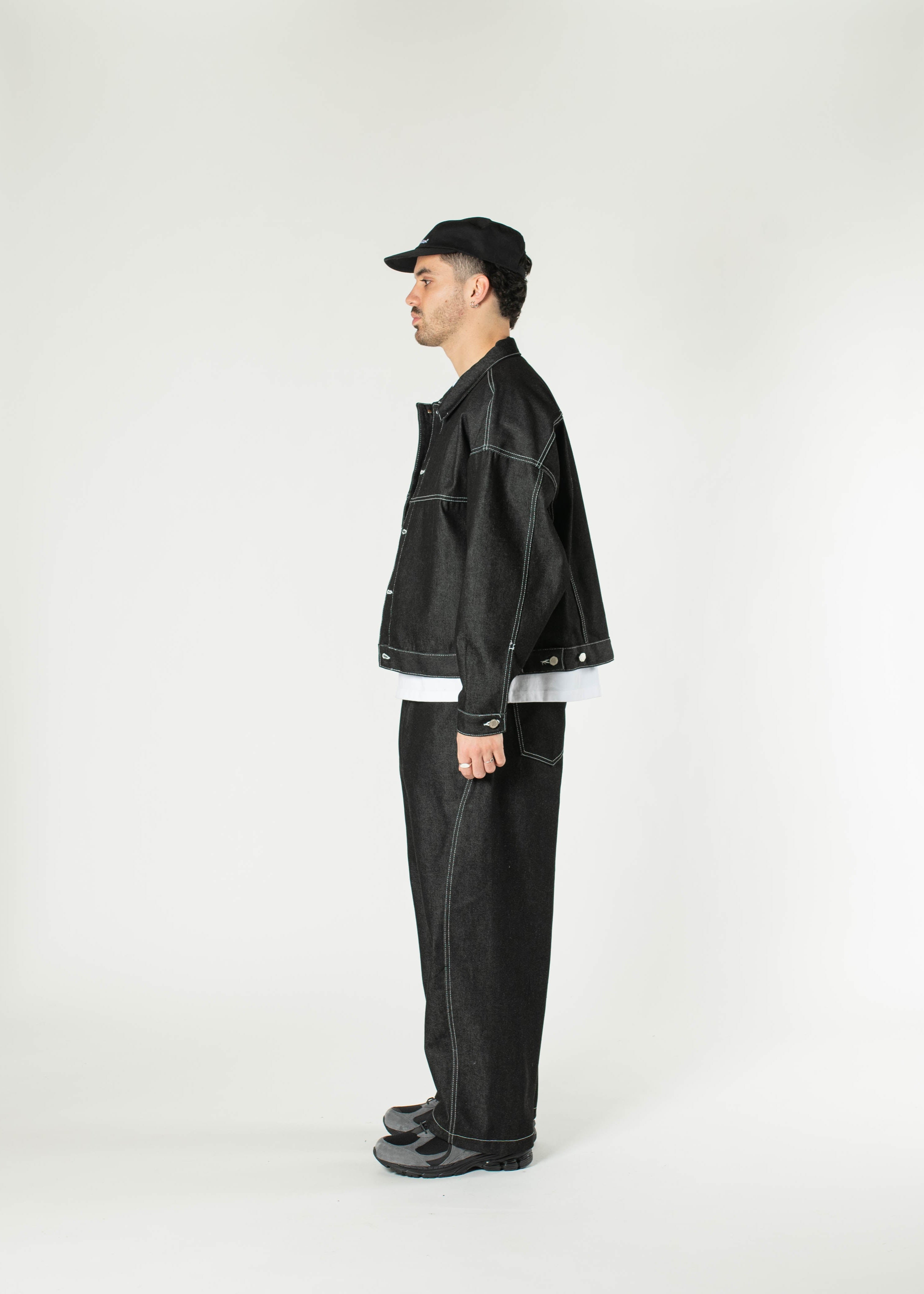 【ANGLAN】Stitch Raw Denim Jacket ANGLAN】Stitch Raw Denim Jacket (ANGLAN/デニムジャケット