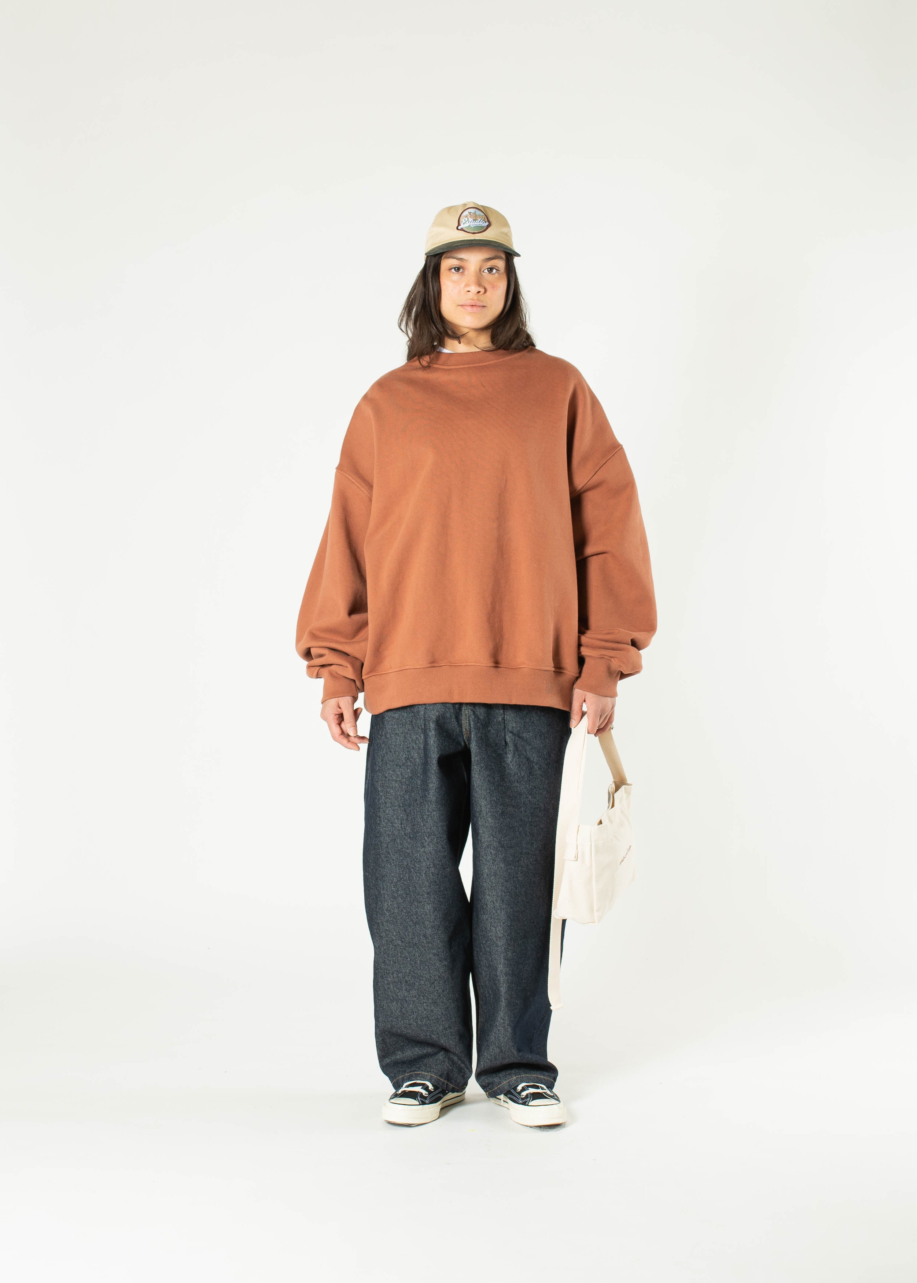 NKNIT スウェットpattern pullover sweat ブラウン ♡pattern pullover sweat – NKNIT