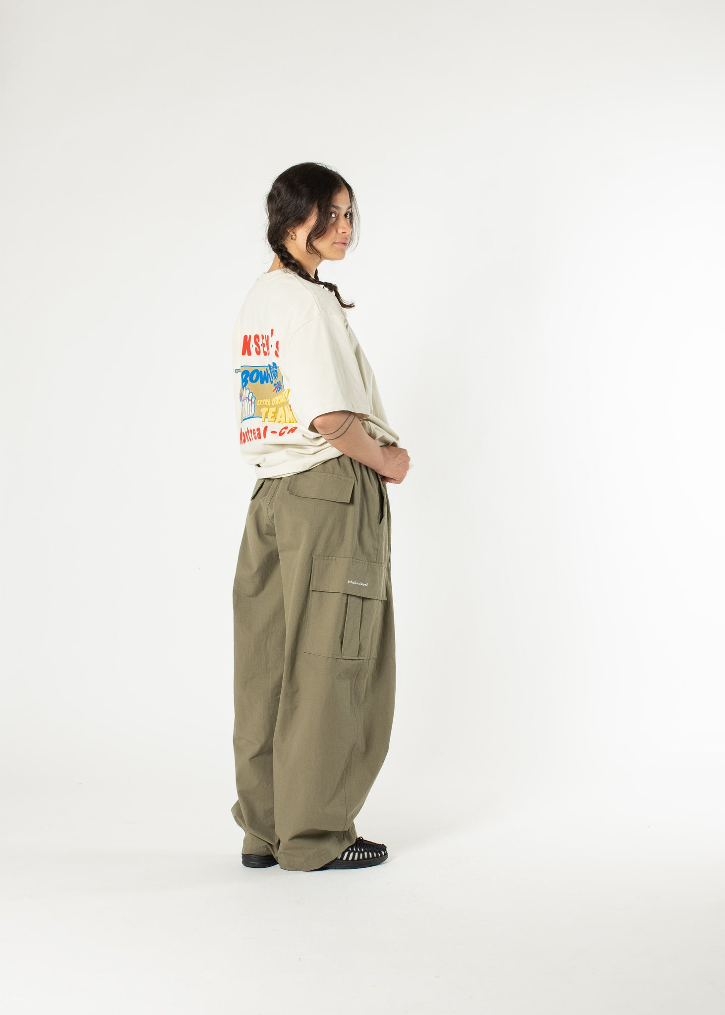 Ripstop Cargo Wide Pants