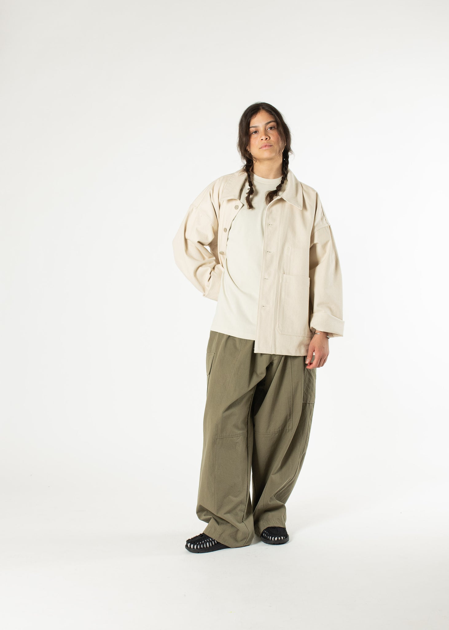 Ripstop Cargo Wide Pants