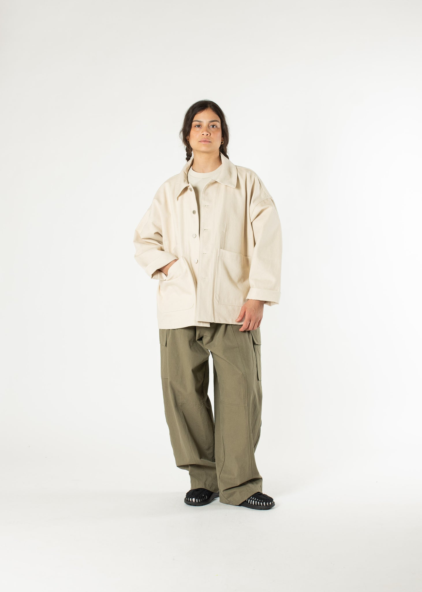 Ripstop Cargo Wide Pants