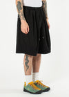Short plissé en coton 