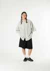 Short plissé en coton 